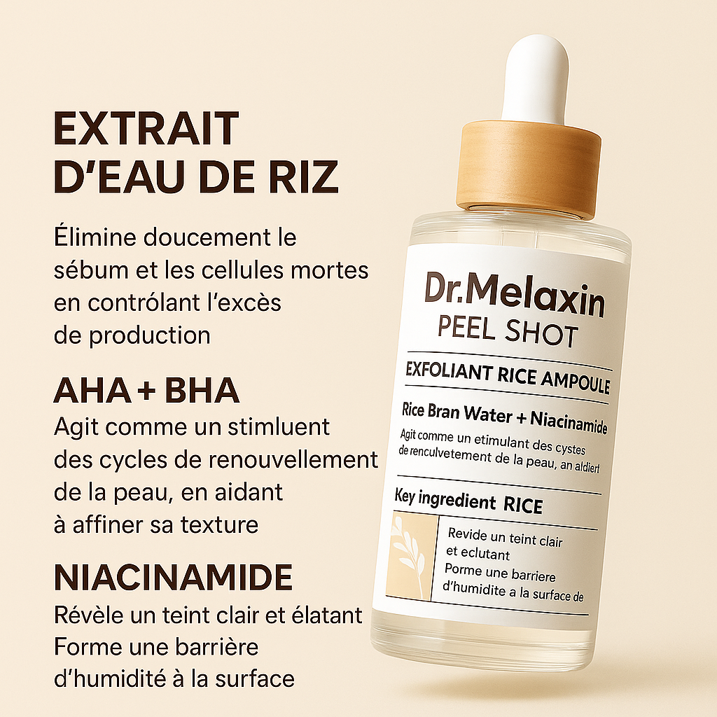 sérum exfoliant au riz