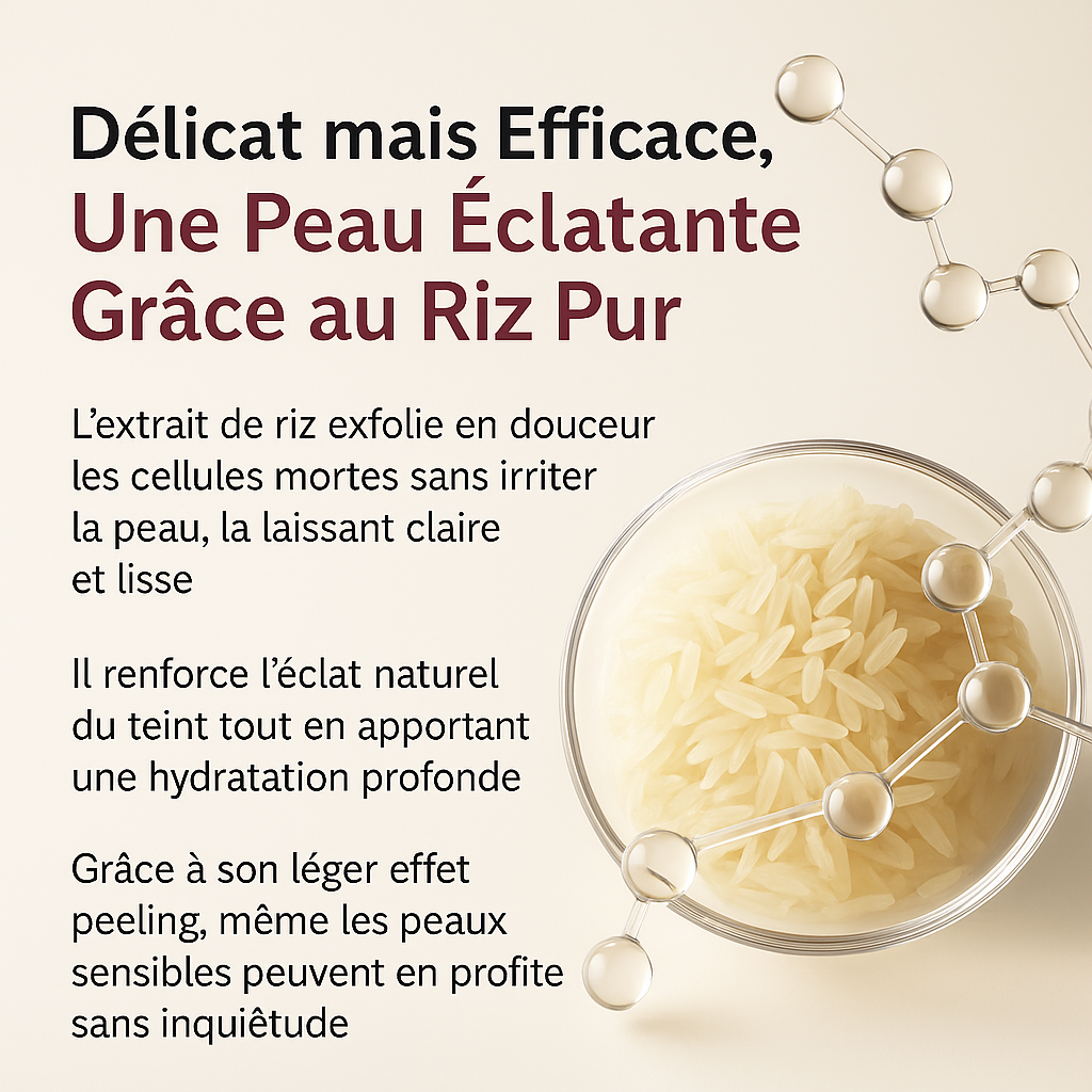 sérum exfoliant au riz