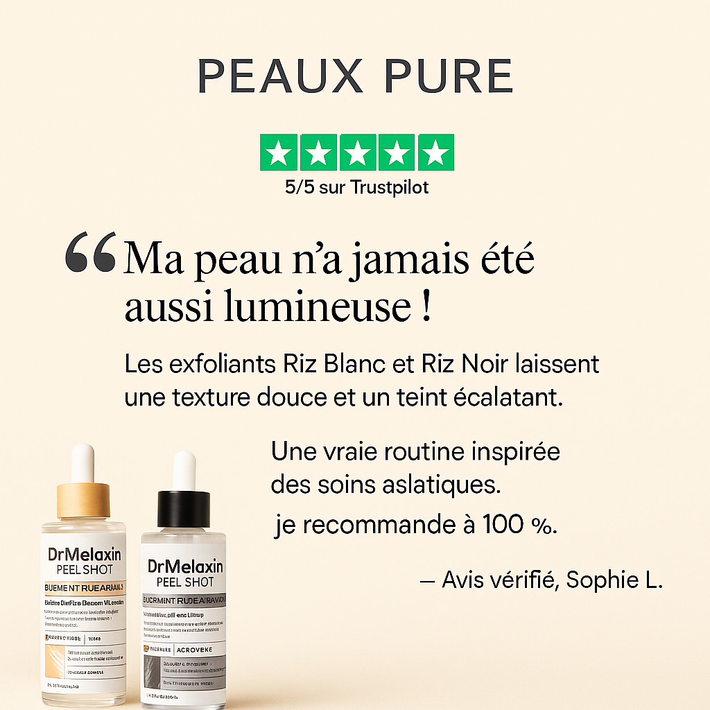 sérum exfoliant au riz